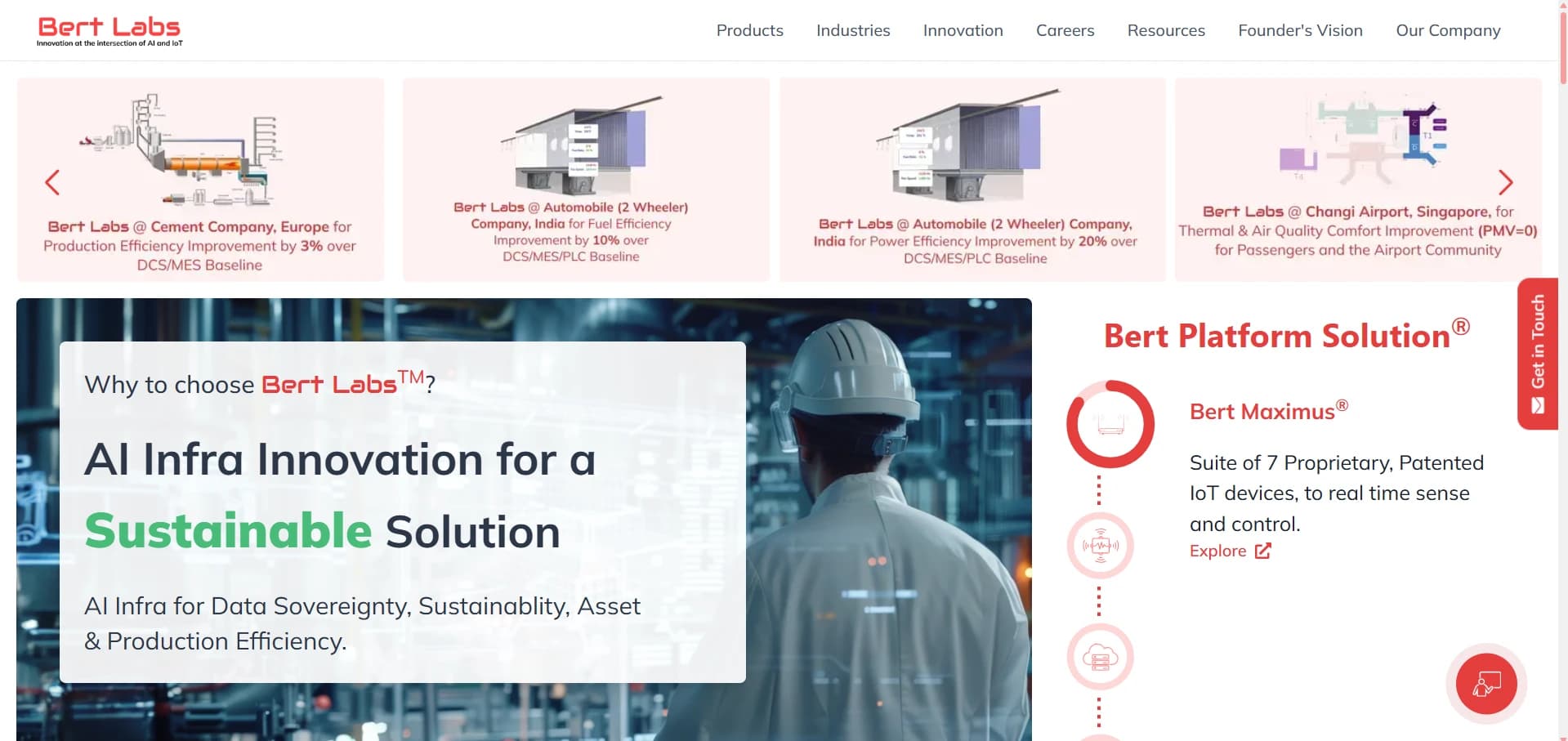 Bert Labs interface